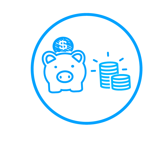 tax reduction icon